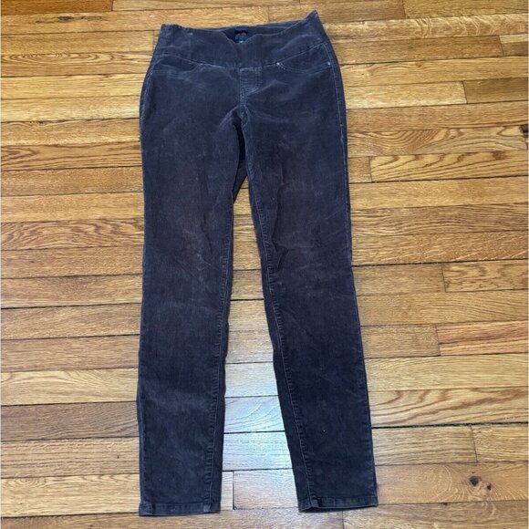 JAG Jeans Women's Pull on Skinny Corduroy Pants Size 2 Brown Stretch Waist - Picture 1 of 6
